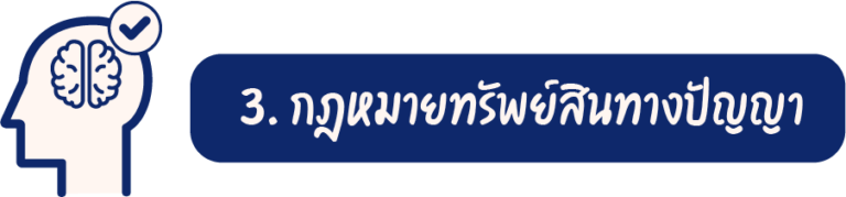 3. กฎหมายทรัพย์สินทางปัญญา