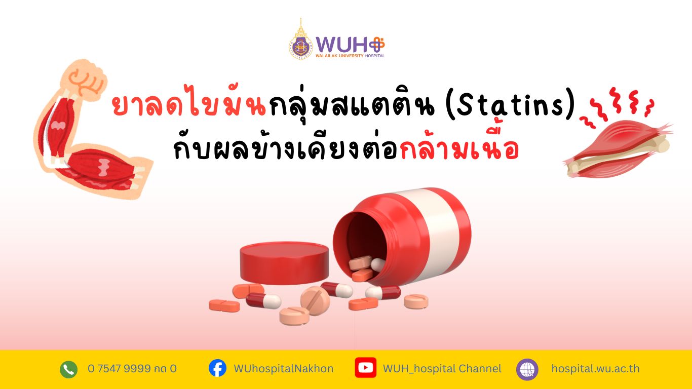 ยาลดไขมันกลุ่มสแตติน (Statins) กับผลข้างเคียงต่อกล้ามเนื้อ