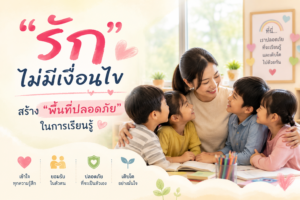 รักไม่มีเงื่อนไขสร้างพื้นที่ปลอดภัยในการเรียนรู้.
